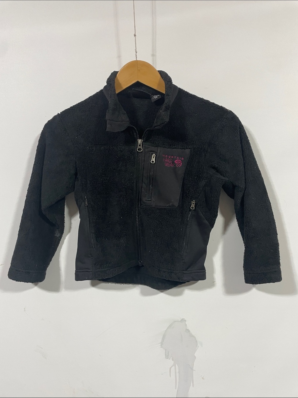 Mountain Hardwear Kids Black Fleece Puffer Jacket